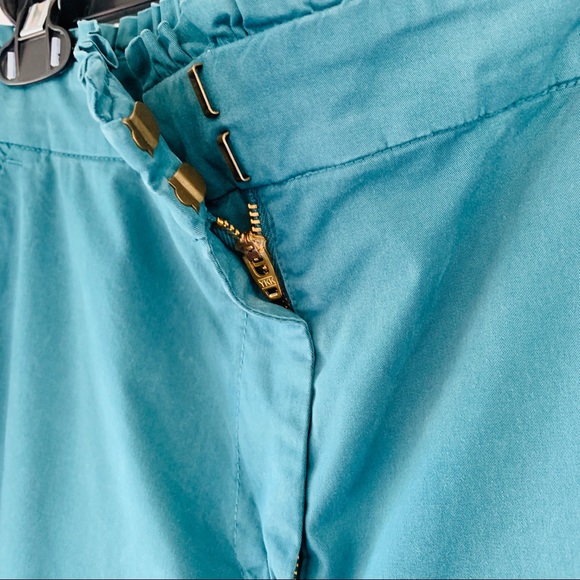 J.Crew Chino Green Ruffle Waist #G2756 8 Tall - Picture 3 of 6